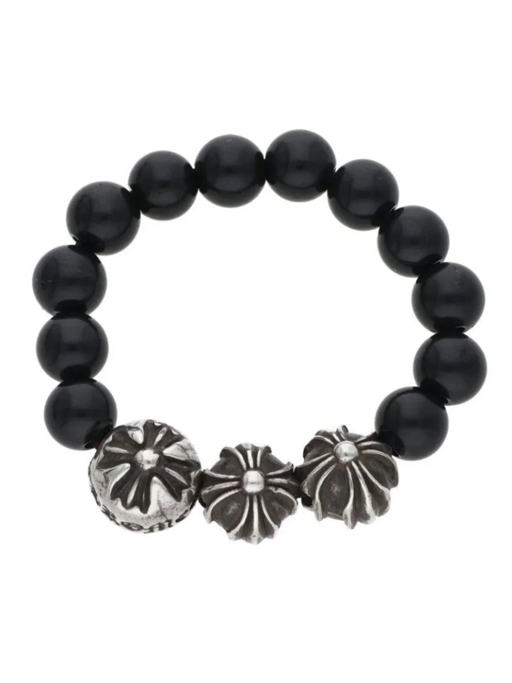 Chrome Hearts Bead Ring Beads Black Oniki Sling